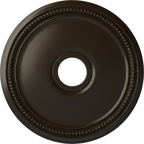 Ekena Millwork Diane Ceiling Medallion (Fits Canopies up to 5 3/8"), 18"OD x 3 5/8"ID x 1 1/8"P, Stone Hearth CM18DISHF - main